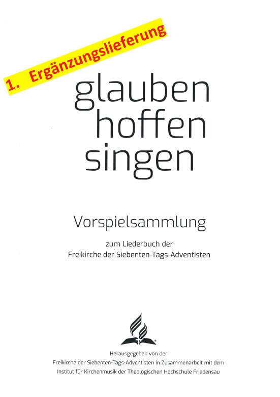 Liederbuch glauben-hoffen-singen - Vorspielsammlung - 1. Ergänzungslieferung