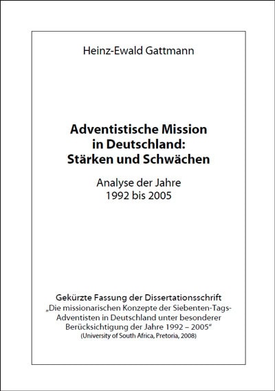 Adventistische Mission in Deutschland: Stärken und Schwächen